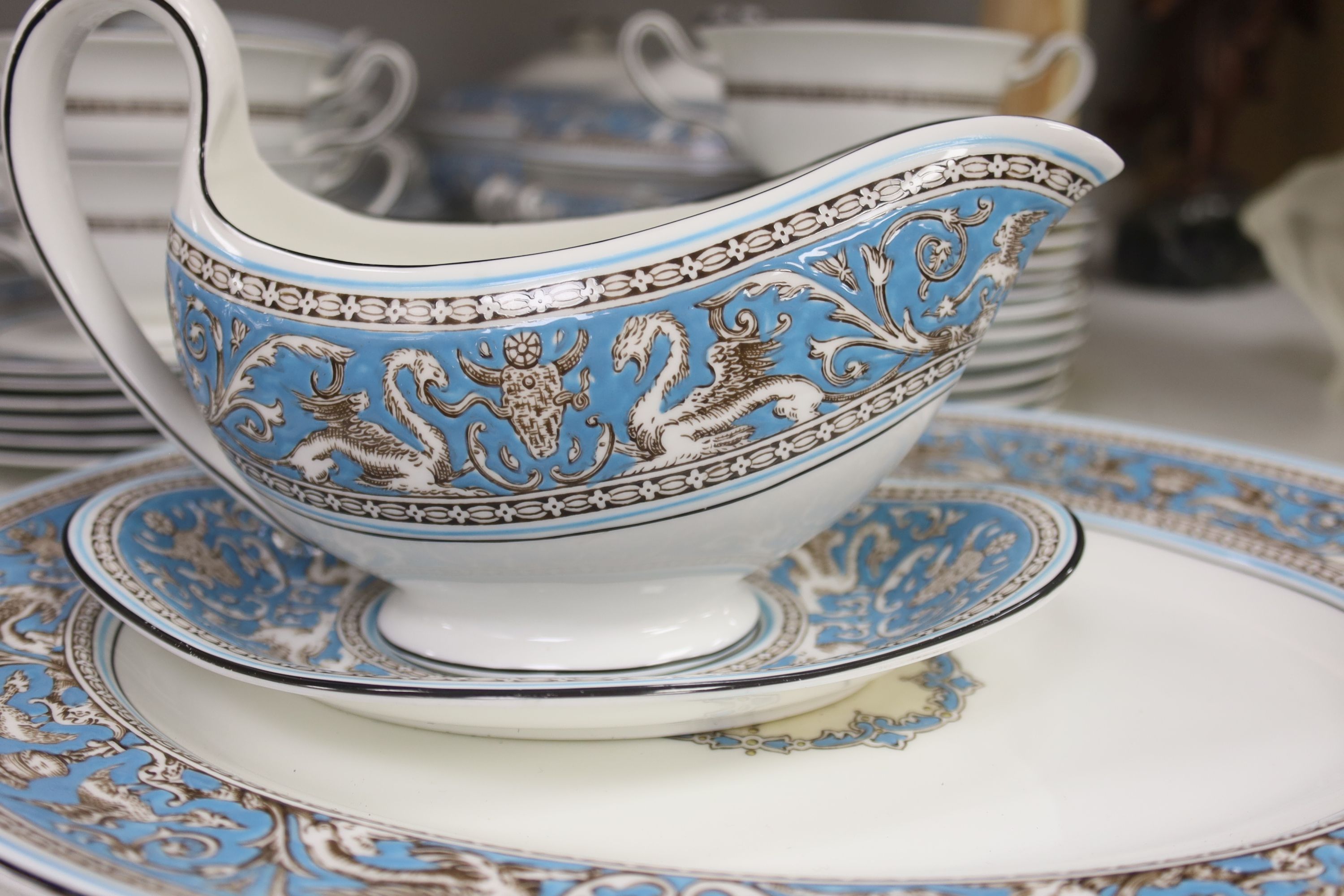 A Wedgwood Florentine W2714 dinner service and tea set